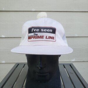 Vintage Hesston Swather Snapback Trucker Cap Hat I've Seen The Prime Line PomPom